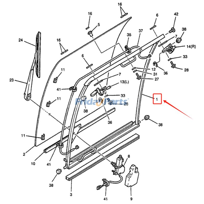 Bastidor YT50C01002P1 para excavadora New Holland E115SR E130 E135SR E200SR E235SR E70 E80 EH130 EH70 EH80 Para New Holland