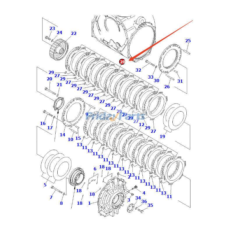 Friction Disc for Dozer,Engine