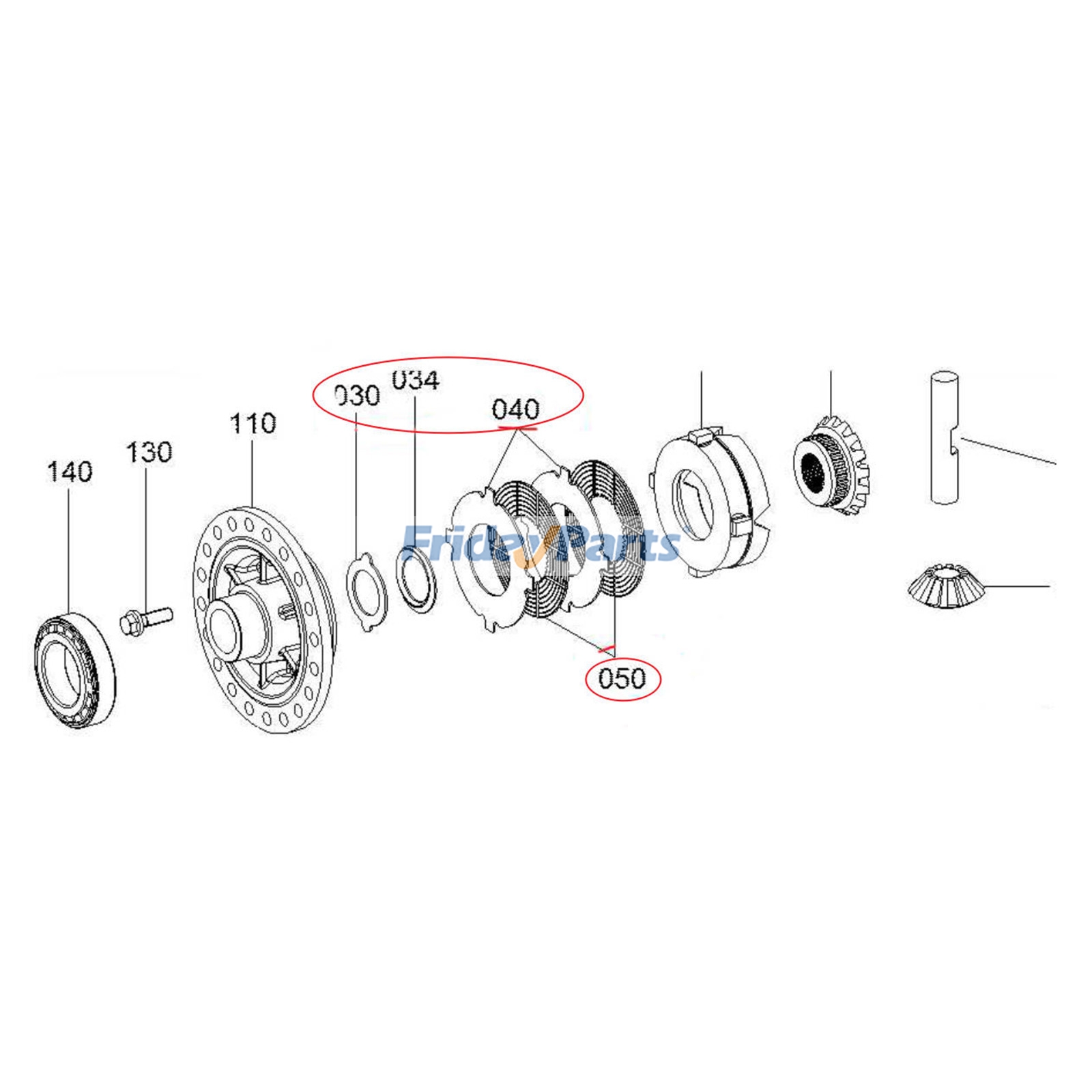 Friction Disc Kit for Loader