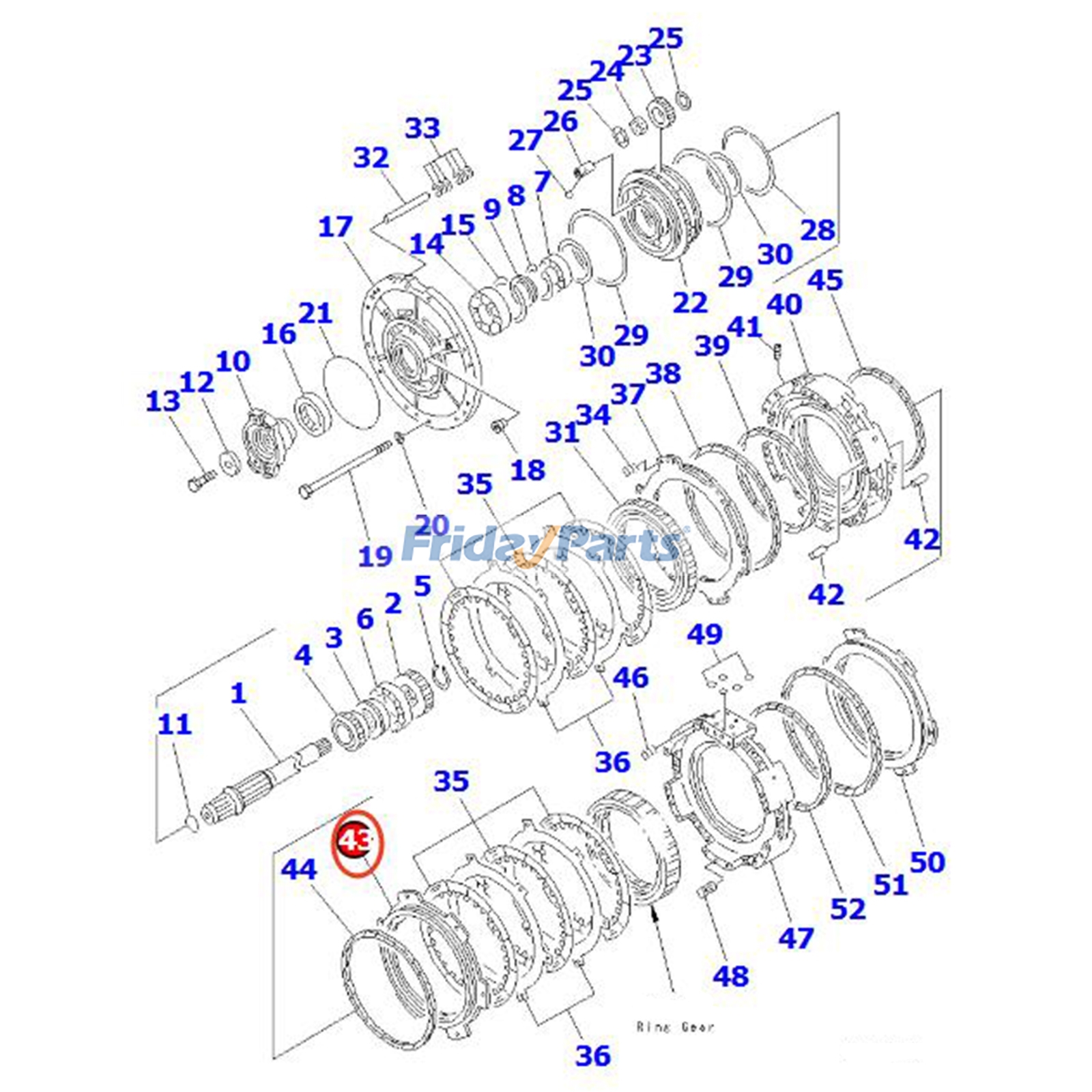 Friction Plate for Dozer
