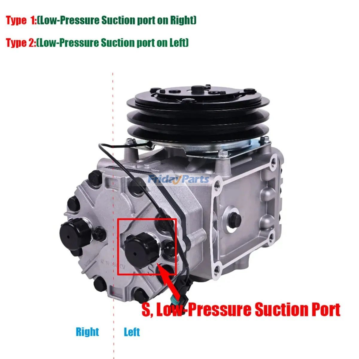 A/C Compressor 2502459C91 for York Freightliner Peterbilt kenworth