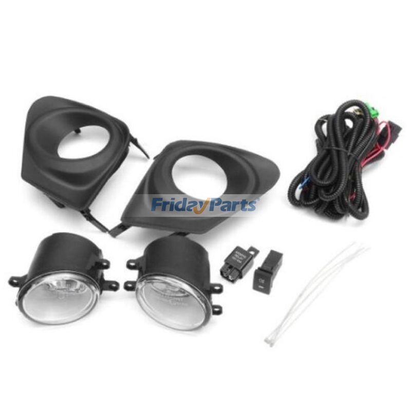 11-13 トヨタ カローラ用 フロント バンパー フォグ ライト ランプ バルブ スイッチ キット付き