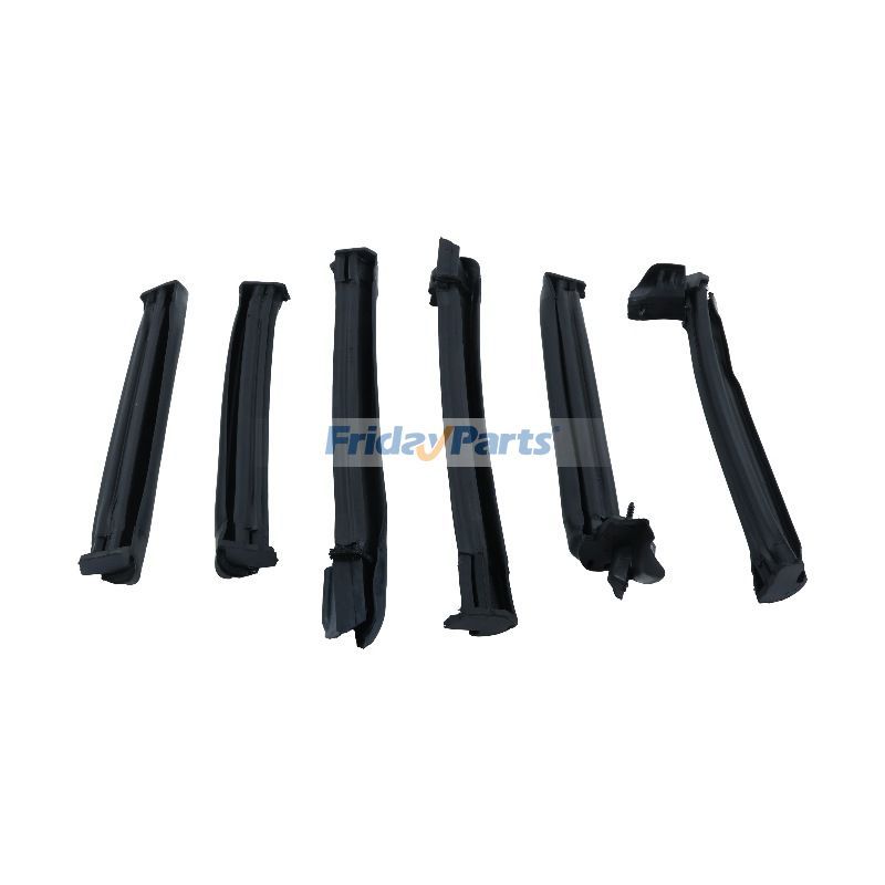 Front Center Rail Rubber Weatherstrip Kit F4ZZ-7654000 3R3Z-7653986 F4ZZ-7651564 for 2001-2004 Ford Mustang Convertible