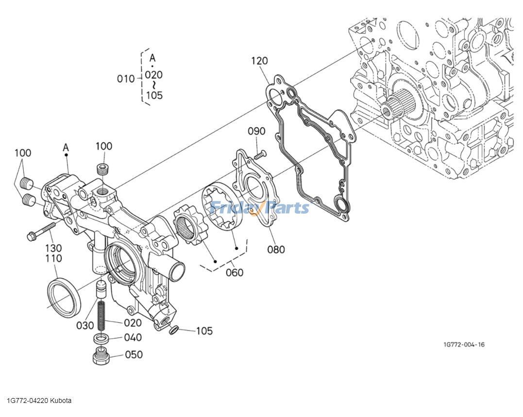 Front Cover Assembly M6060HD M7040DT M7060HD for Engine