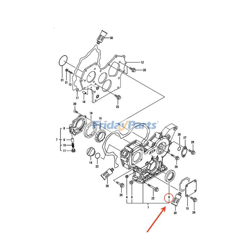 Front Crankshaft Oil Seal for Engine,Excavator