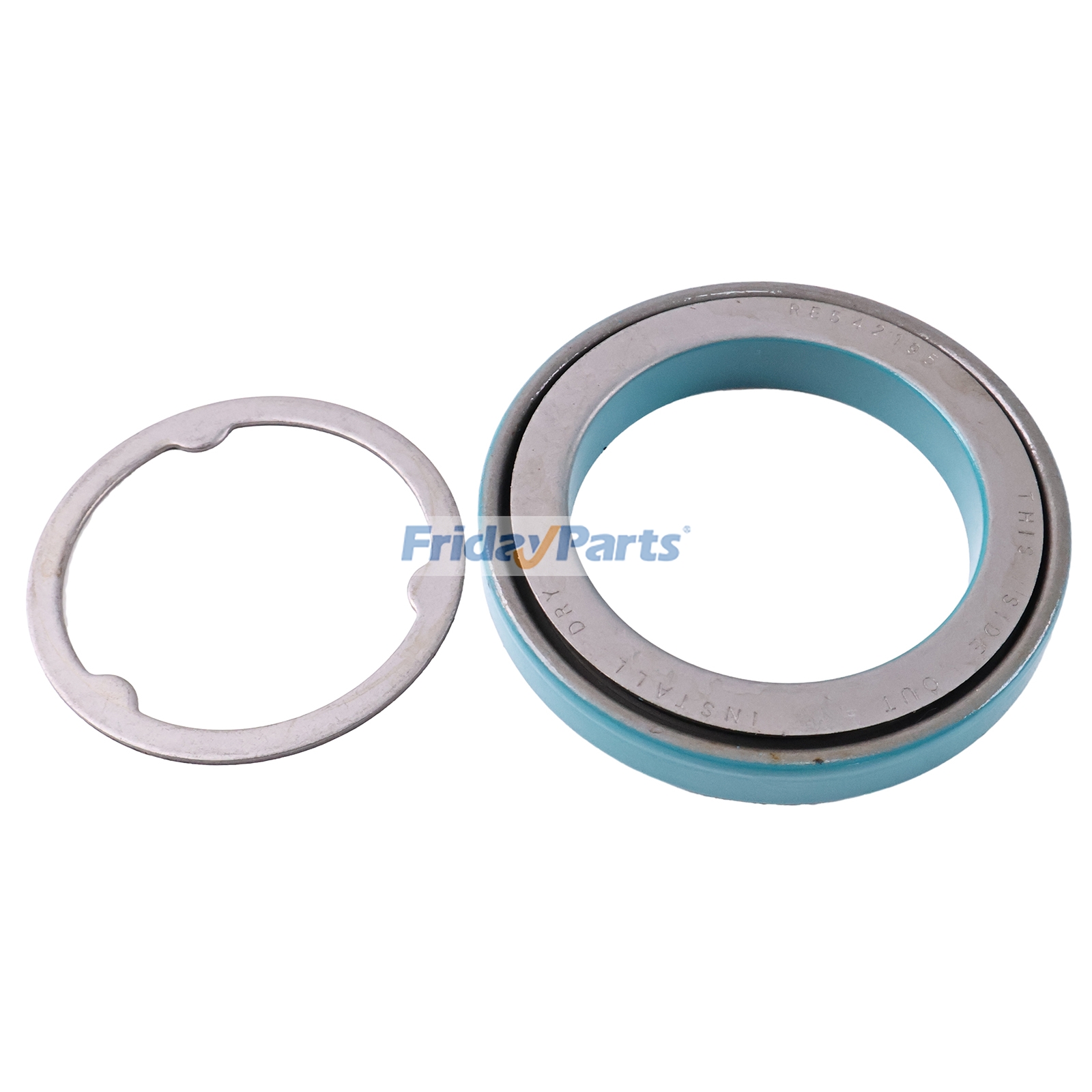 2 sztuki przedniego uszczelnienia wału korbowego RE542195 do silnika John Deere 6081 6090 ciągnika 8530 9100 9220 9300 9420 9620 koparki kombajnu równiarki samojezdnej kombajnudla Dla JOHN DEERE