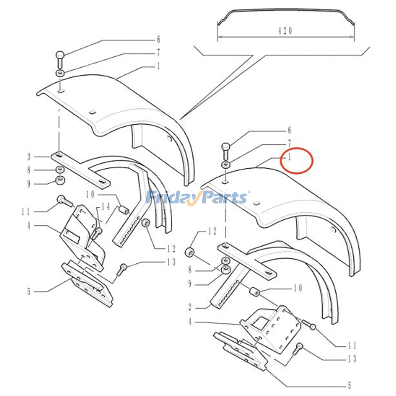 Front Fender for Tractor