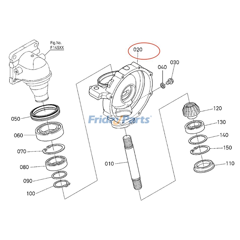 Front Gearcase for Tractor