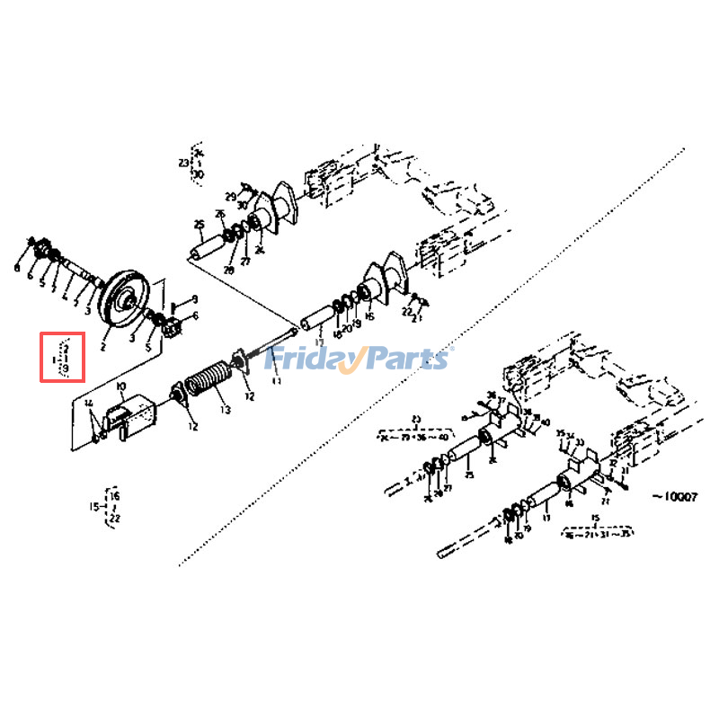 エクスカベーター フロントアイドラー