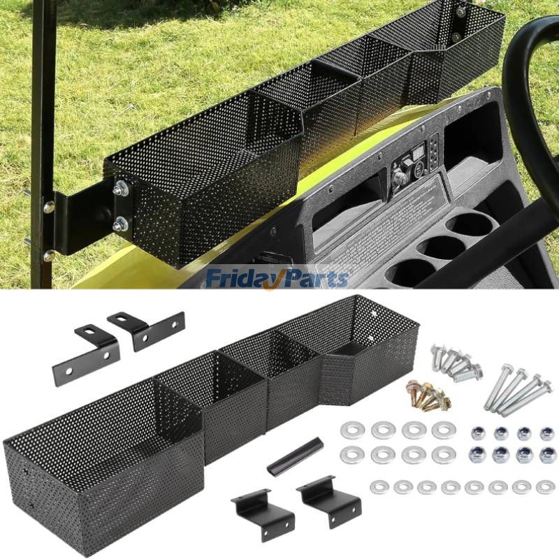 Panier intérieur avant pour voiturette de golf EZGO TXT et RXV, rangement pour tableau de bord et plateau