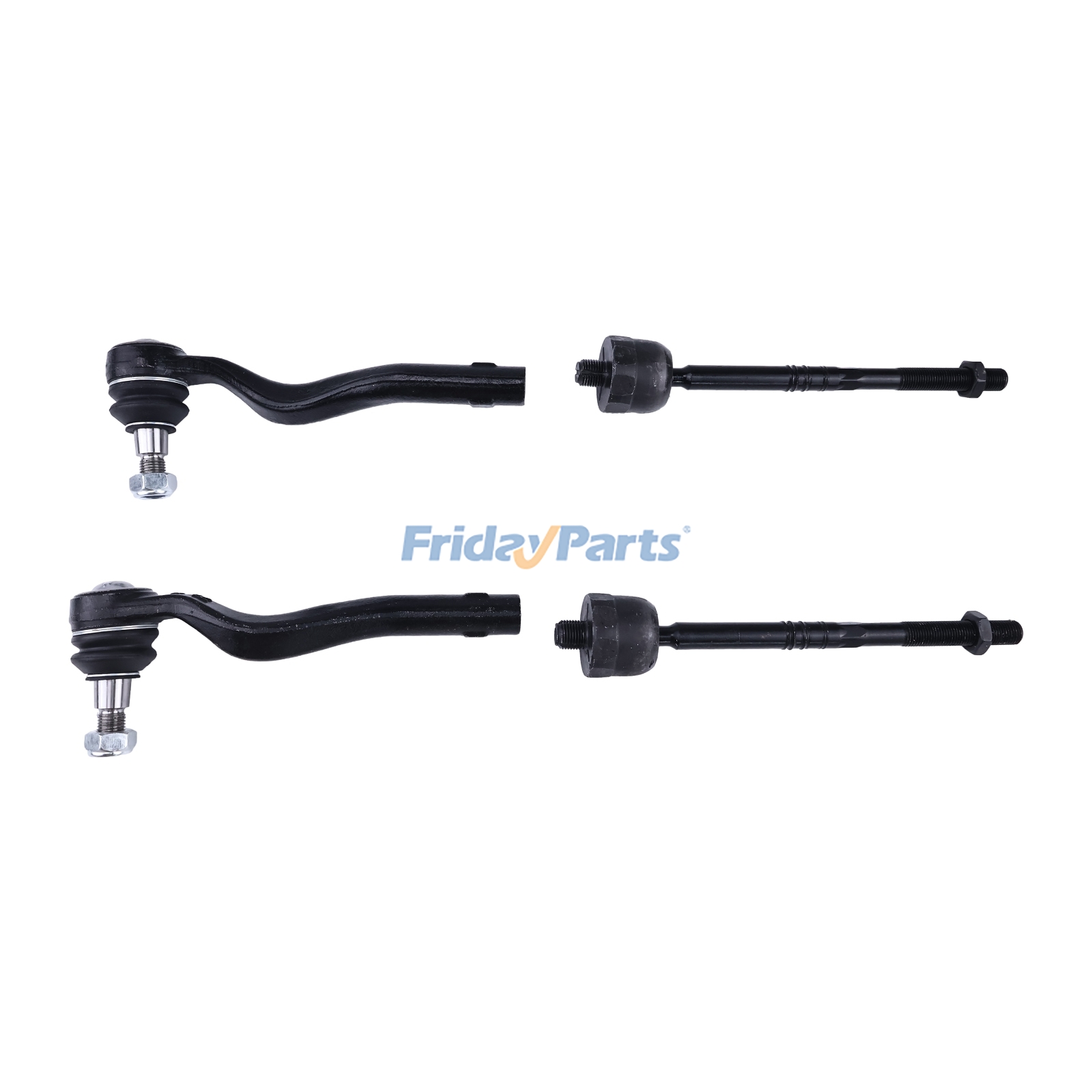 FridayParts Front Inner Outer Steering Tie Rod End Kit