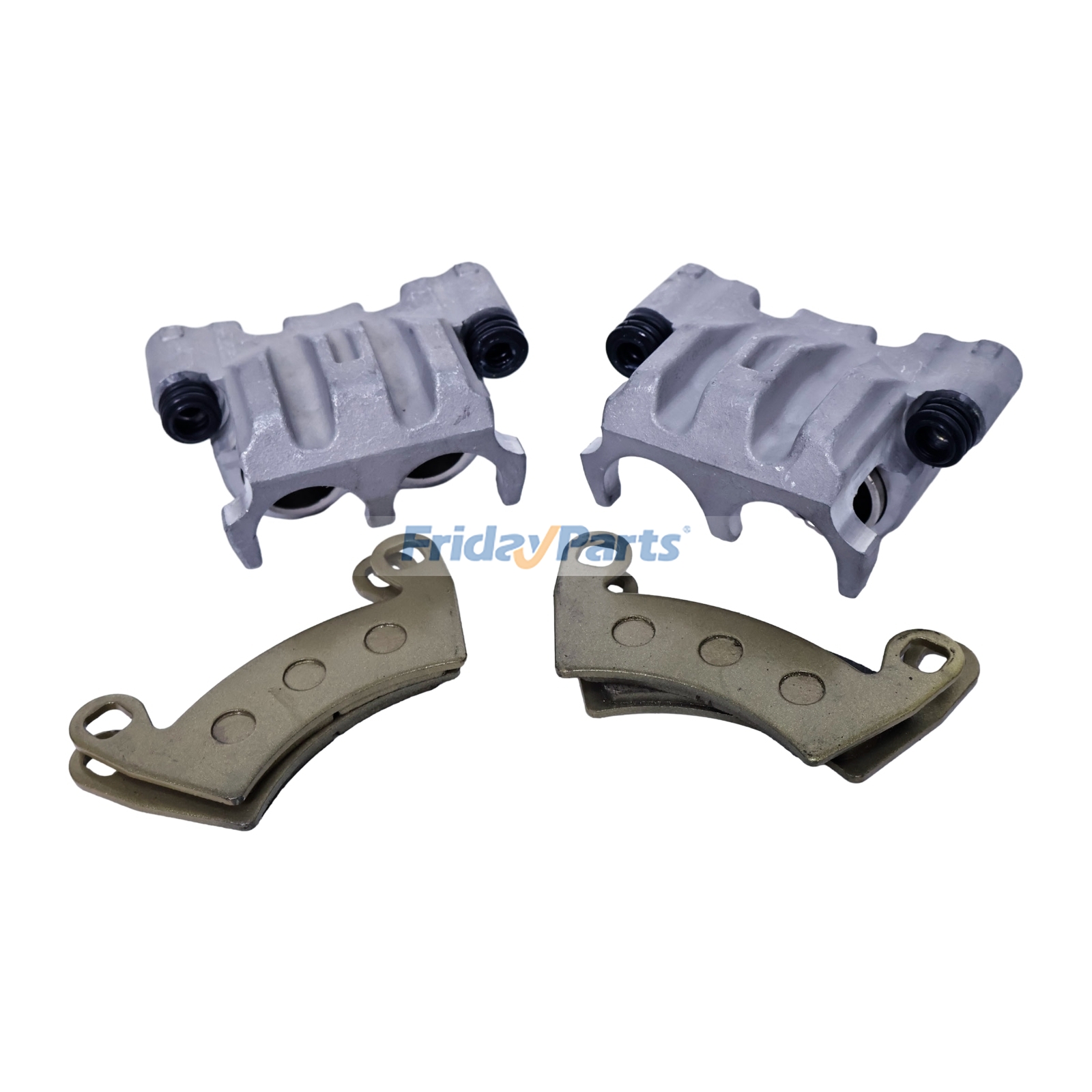 Juego de pinzas de freno delanteras izquierda y derecha con pastillas sin soporte de montaje para Polaris Ranger 1000 900 Para Polaris