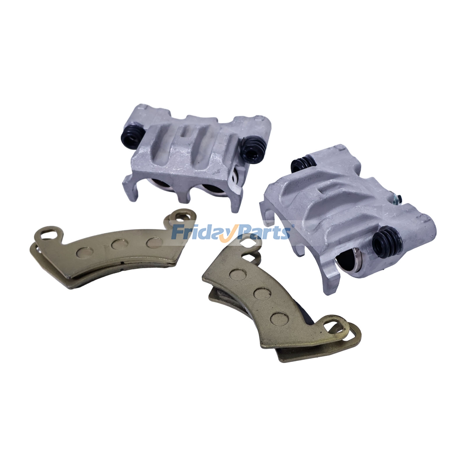 Juego de pinzas de freno delanteras izquierda y derecha con pastillas sin soporte de montaje para Polaris Ranger 1000 900 de FridayParts