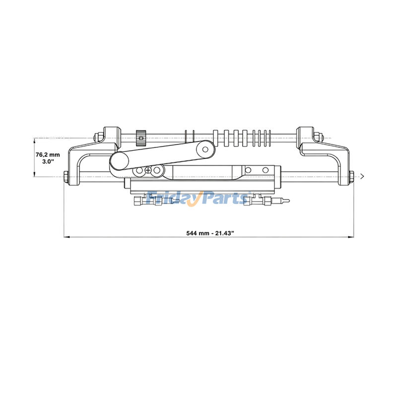 Front Mount Hydraulic Steering Cylinder for Engine
