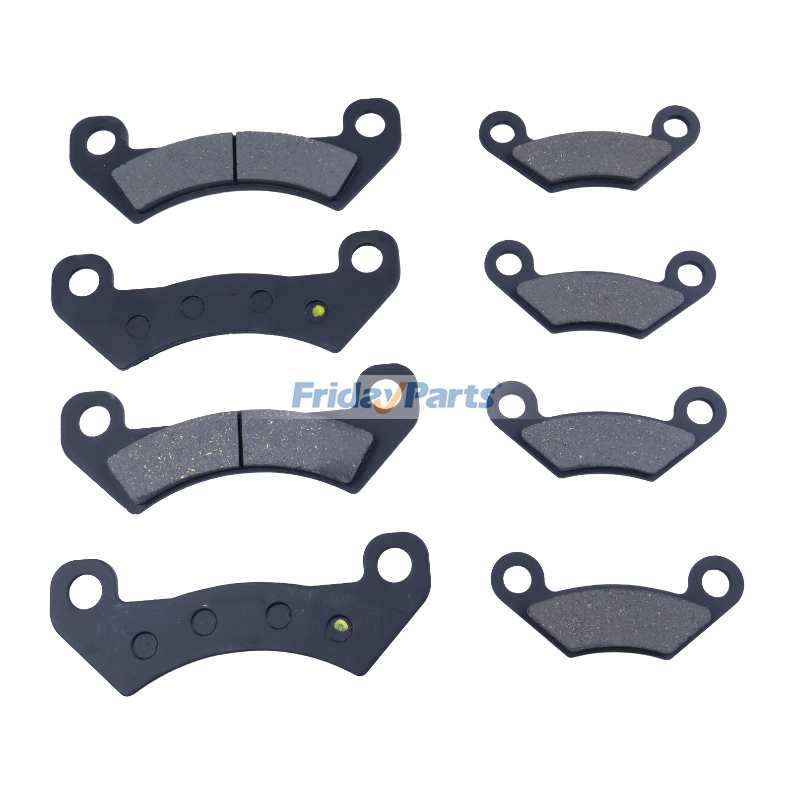 Front & Rear Brake Pad Set AM141182 AM140607 for John Deere UTV Gator XUV 625i 825i 825E 825M 855D 855E 855M