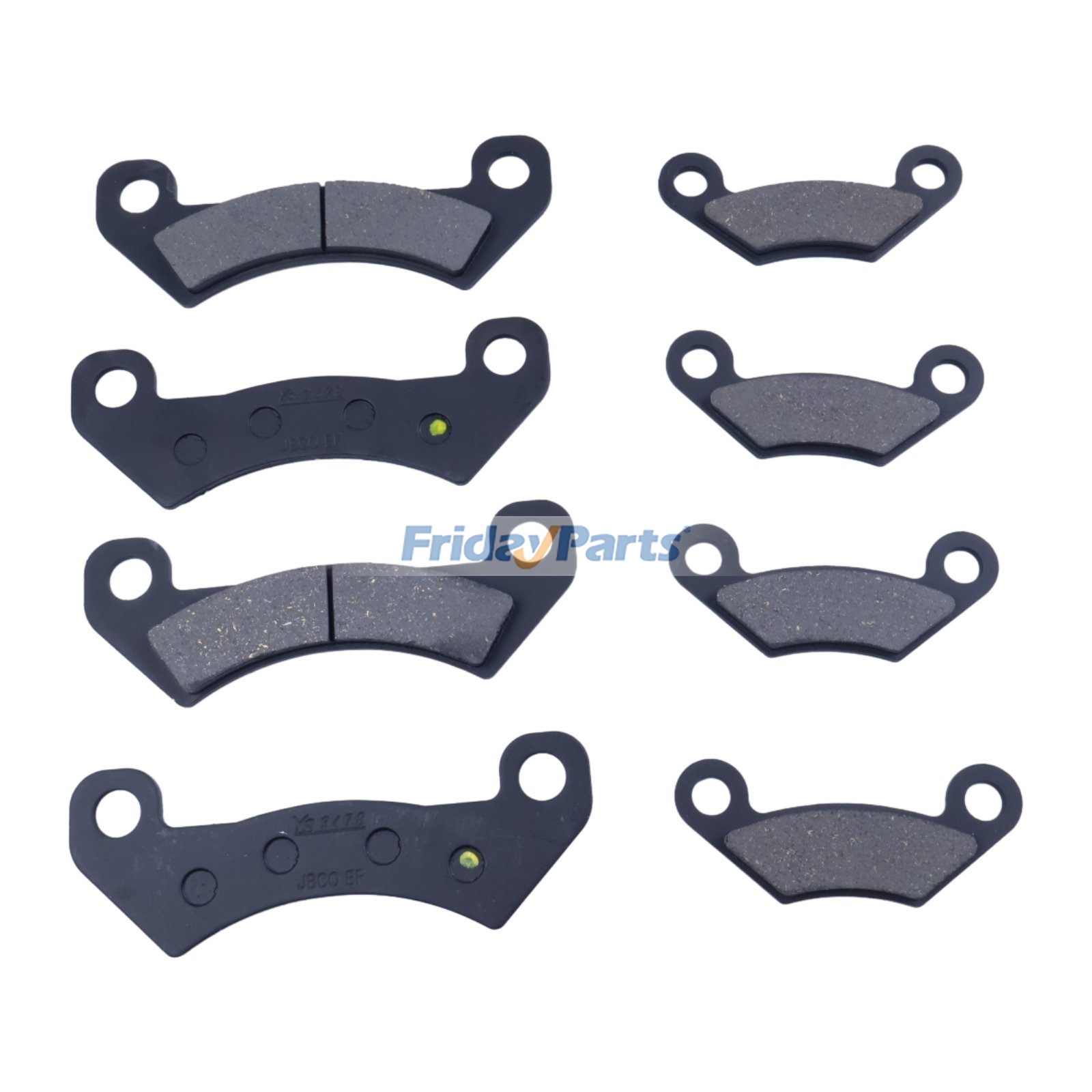 Bremsbelagsatz (vorne & hinten) AM141182 AM140607 für John Deere UTV Gator XUV 625i 825i 825E 825M 855D 855E 855Mfür Für JOHN DEERE