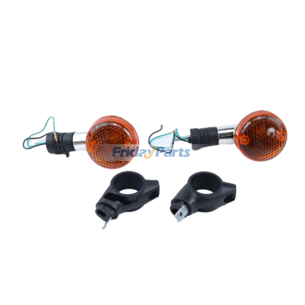 1 Par de Piscas Dianteiros Direitos 23037-0097 para Motocicletas Kawasaki VN900C7F VN900C8F VN900C9F VN900C9FA VN900CAF VN900CAFA VN900CBF VN900CBFA FridayParts