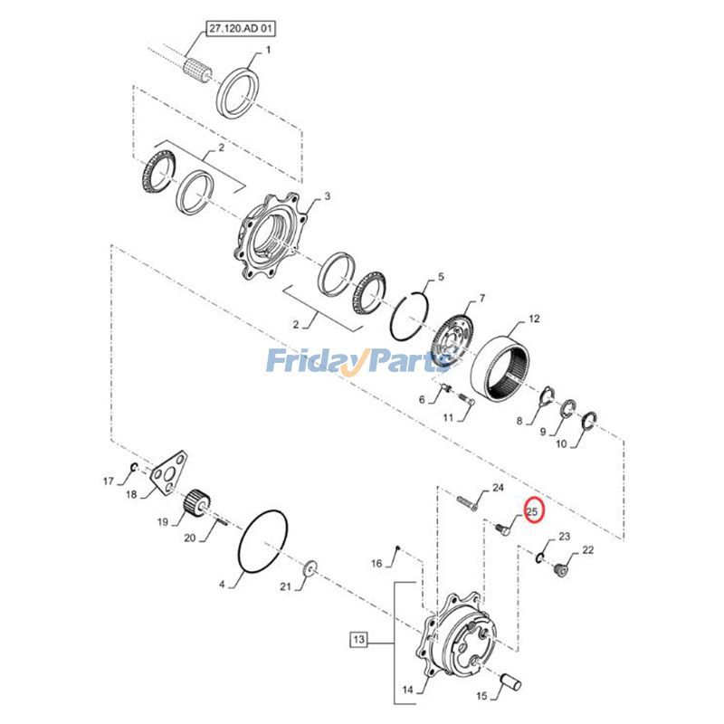  Front Wheel Bolt 5/8-18 UNF 480 584 585 586 680 1070 1090 1175 1270 1370 1896 2094 2096 2294 For CASE