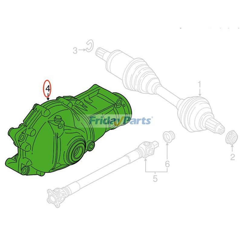 Conjunto diferencial del eje delantero 31507594314 para BMW X6 X5 2011-2019 Para BMW