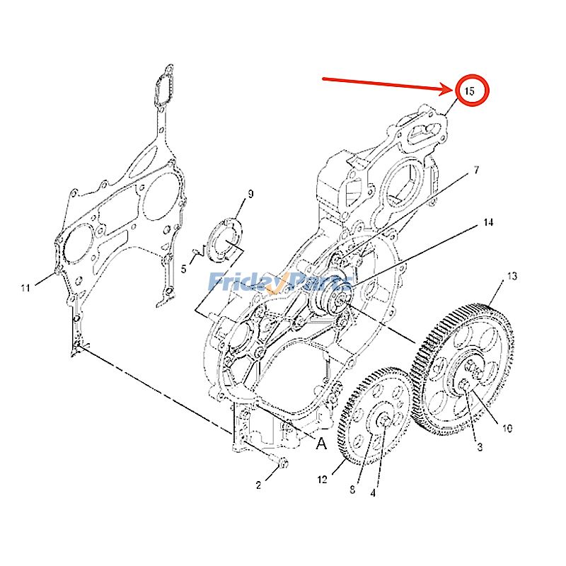 Front Gear Case Housing for Compactor,Engine,Excavator,Generator,Loader,Motor Grader