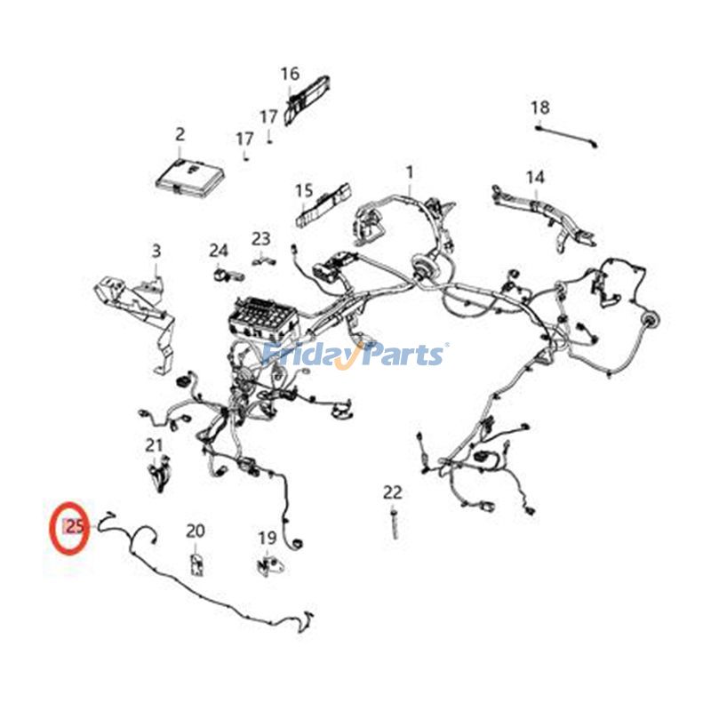 Frontscheinwerfer-Nebelscheinwerfer-Kabelbaum 68259674AB für 2015-2023 Dodge Challengerfür Für Dodge