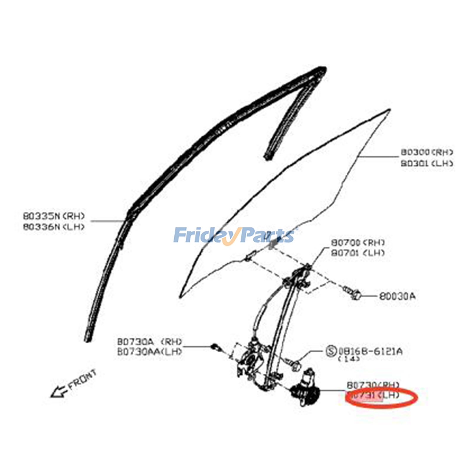 FridayParts Power Window Moto