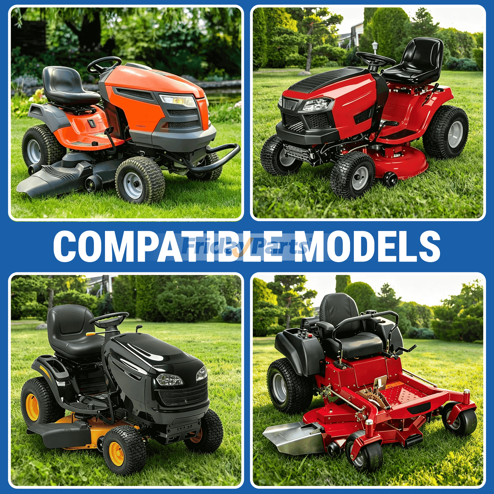 Kit de conversión de buje a rodamiento de rueda delantera 532124959 para tractor cortacésped Husqvarna Craftsman AYP