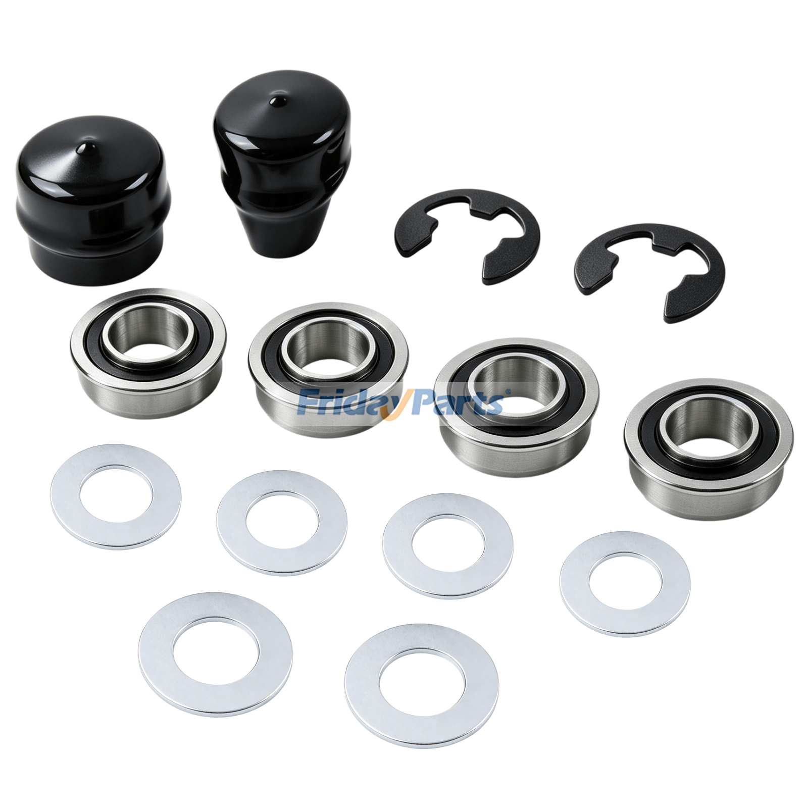 Repuesto Kit de conversión de buje a rodamiento de rueda delantera 532124959 para tractor cortacésped Husqvarna Craftsman AYP compatible con Tractor Para Husqvarna FridayParts