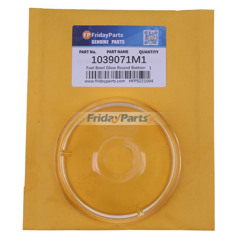 Fuel Bowl Glass Round Bottom 1039071M1 for Massey Ferguson Tractor 230 235 245 1085