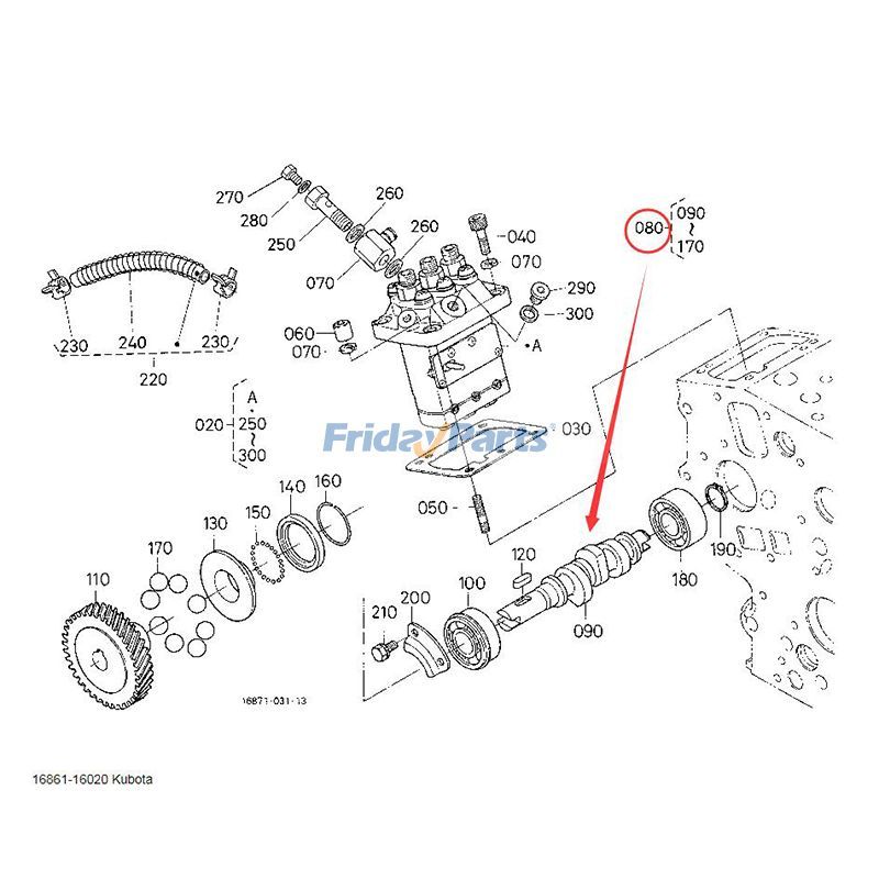 Ensemble d'arbre à cames de carburantpour Moteur