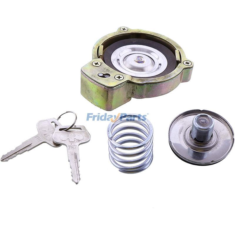  Fuel Cap With 2 Keys D31EX D31PX D65PX D65WX PC70 For KOMATSU