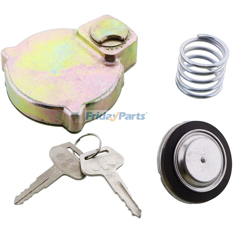 Fuel Cap With 2 Keys 14X-60-31130 for Komatsu Excavator D31EX D31PX D65PX D65WX PC70