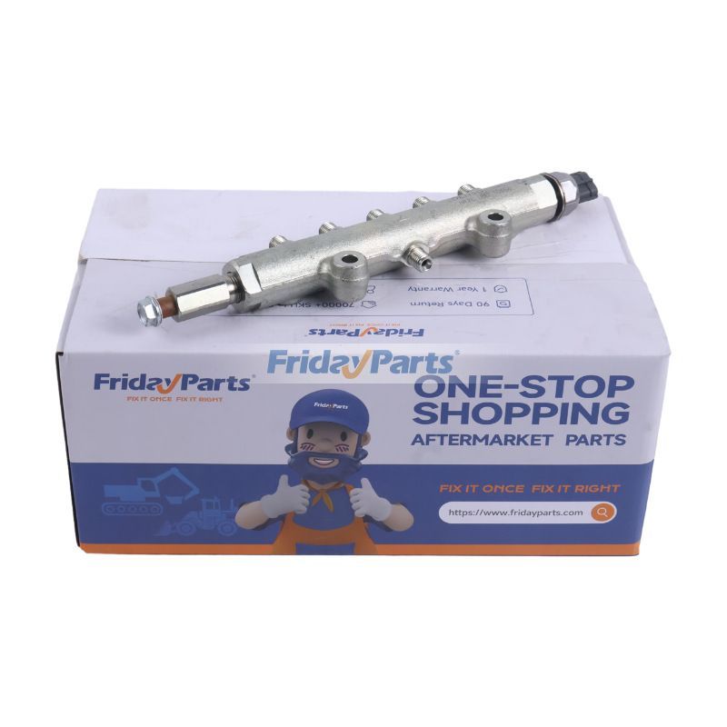 Conjunto de riel común de combustible 1J574-50600 para tractor Kubota M108SDS M108SH M110XDTC M135XDTC M8560HD M9960HD Cargador SVL90-2 SVL90-2C