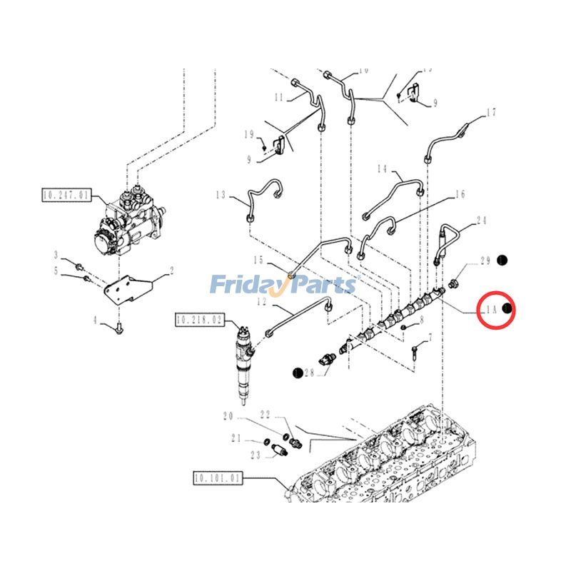 Tubo distribuidor de combustible 504388755 para motor CASE F3DFA613A F3HFE613B Cosechadora 7240 8240 9240 Para CASE,Para OTRA MARCA