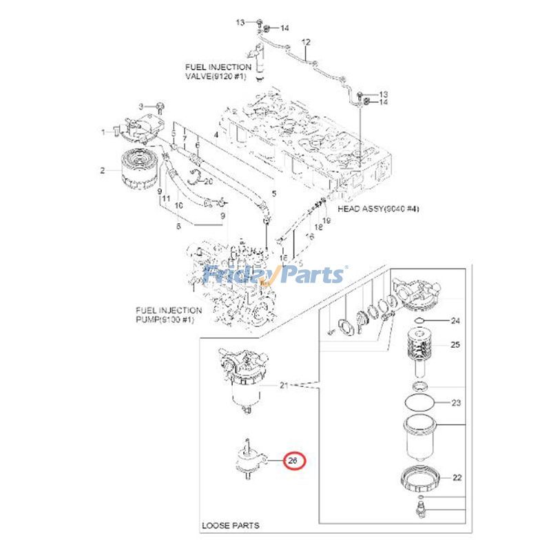 FridayParts Kraftstoff-Förderpumpe