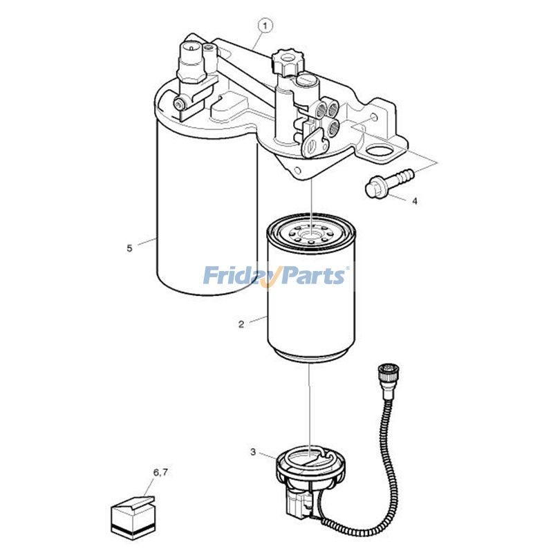 Kraftstofffiltergehäuse 21023285 für Volvo-Motor FH FM PREVH