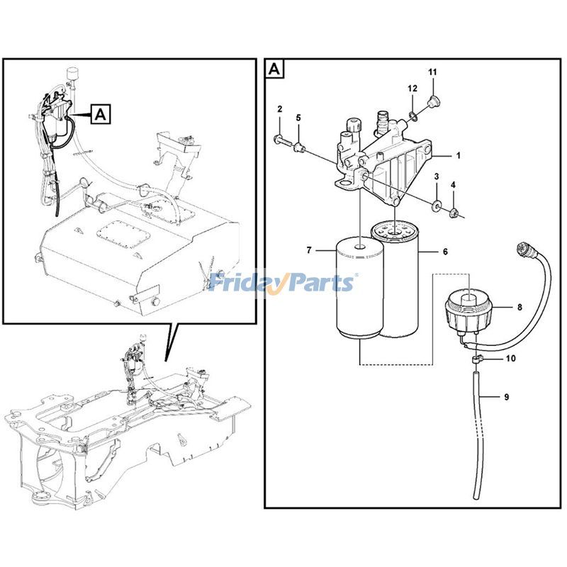 Kraftstofffiltergehäuseradbei FridayParts kaufen