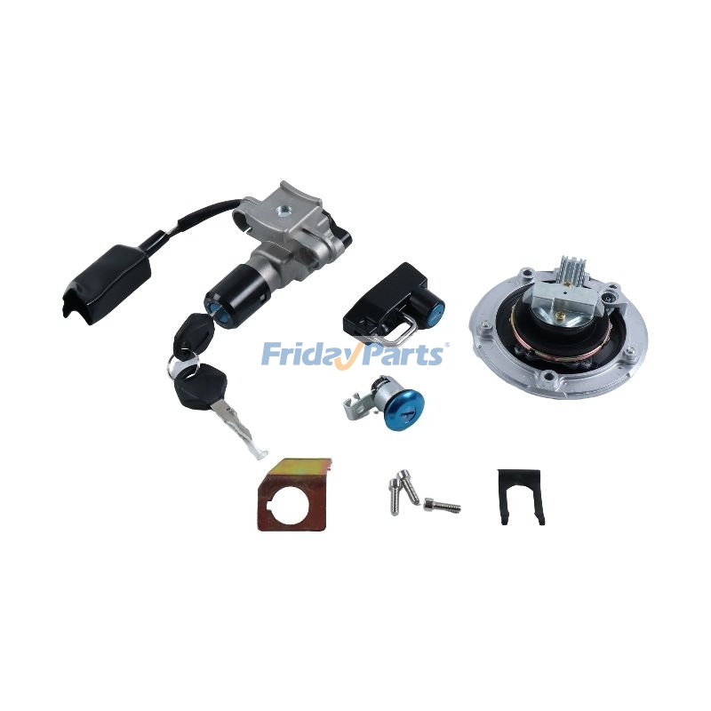 Conjunto de bloqueo del interruptor de encendido de la tapa de llenado de combustible con llaves 27005-0612 27005-0685 27016-5393 para Kawasaki BR125 Z125 PRO 2017-2023 Para Kawasaki