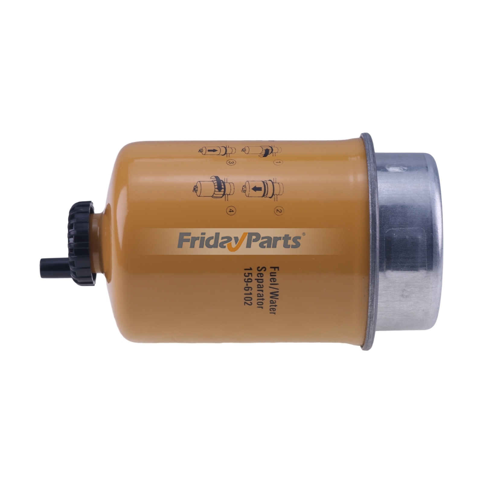 Filtro de combustible 159-6102 para motor Caterpillar CAT 3034 3054 3054B 3056 Cargador 416B 416C 416D 420D 424D