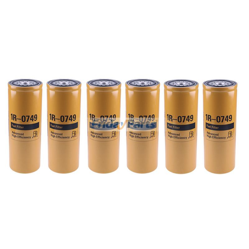 Fuel Filter 1R-0749 for Caterpillar CAT C13 3406 3412E 3176 3304 3306 Engine 14M 390FL 352F 725C2 769D 980M 990K 825G 836K 390F