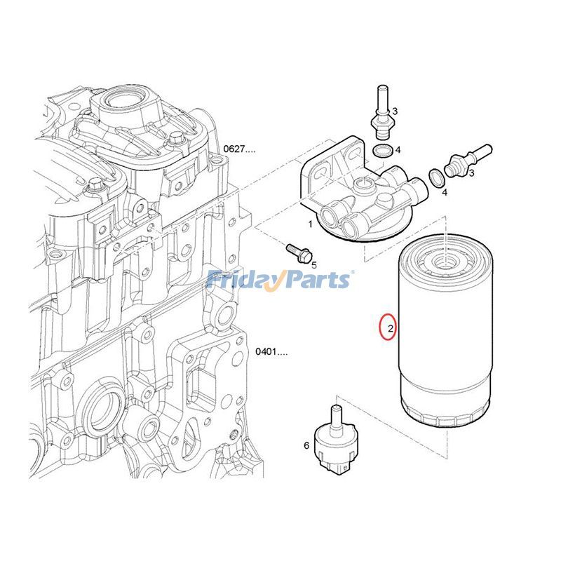 Kraftstofffilter 65C 70 75C 80für MotorFür CASE