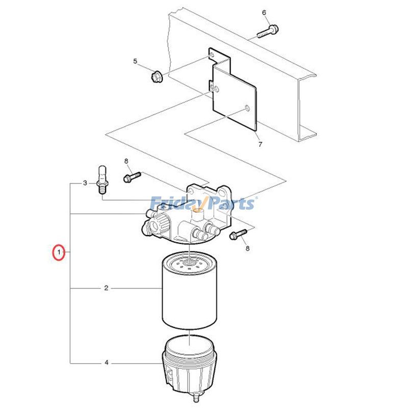 FridayParts Kraftstofffilter