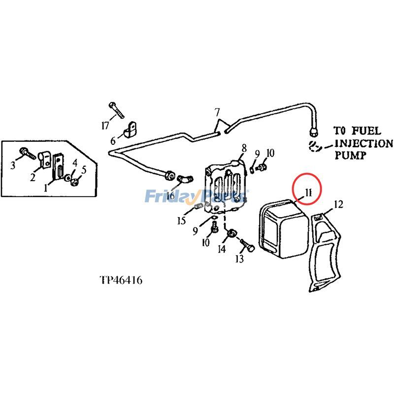 FridayParts Fuel Filter 2155 5020 6602 7020 7720