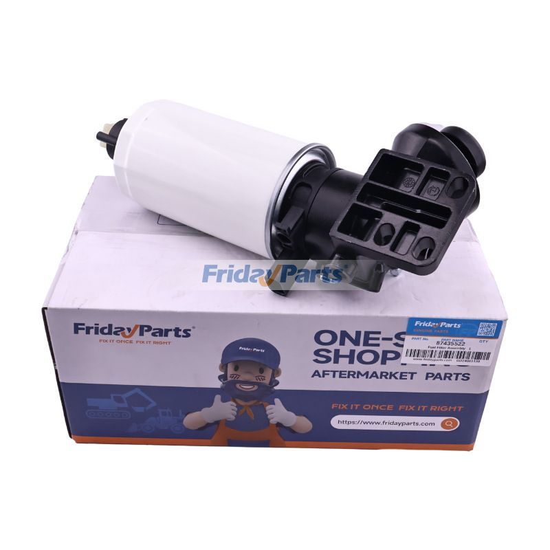 Fuel Filter Assembly 87435522 for Kobelco Excavator SK170-8 SK210-8 SK260 SK260-9 SK295-8 SK295-9