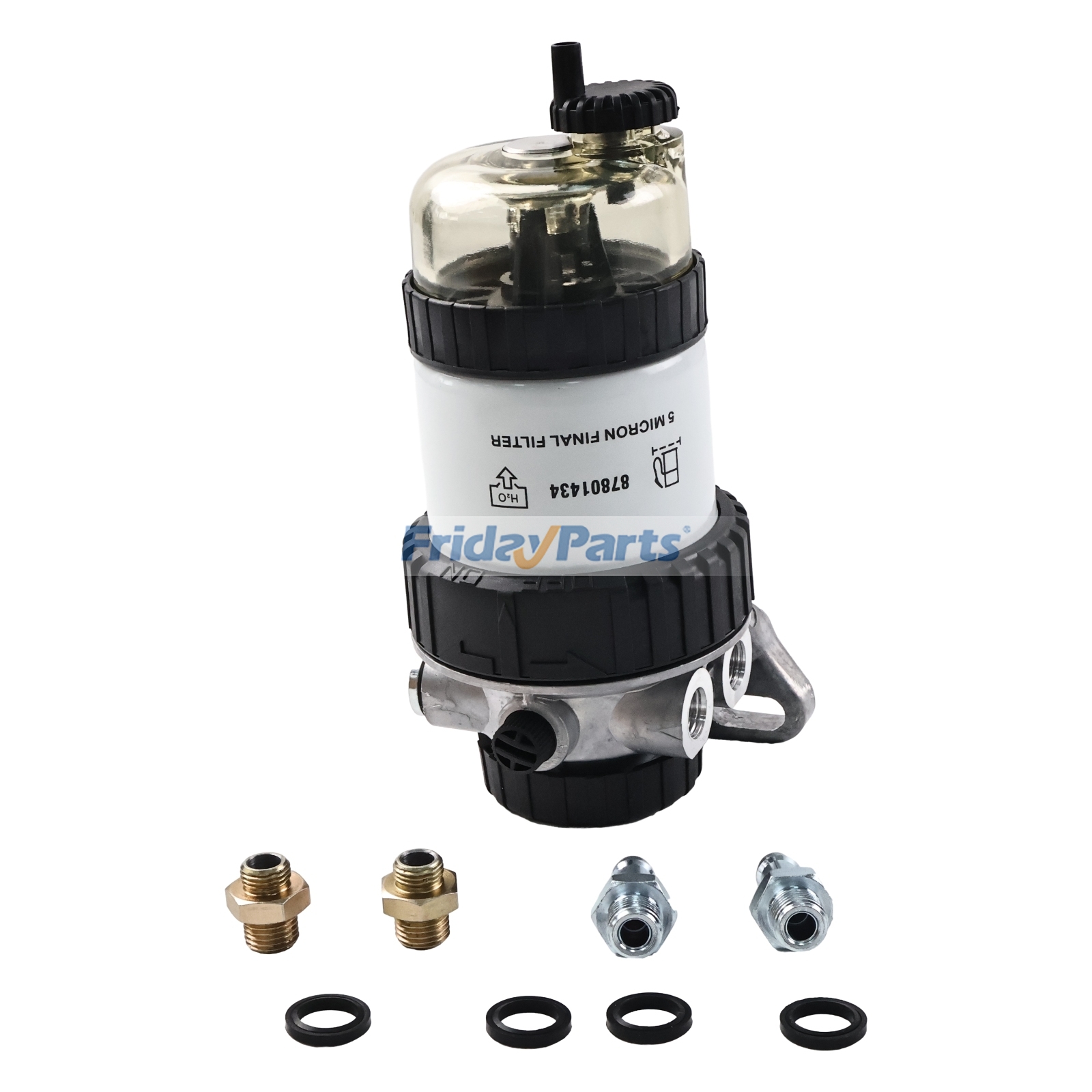 Fuel Filter Assembly 87801791 for New Holland Tractor 345D 445D 545D 3230 3430 3930H 4130N 4630NO