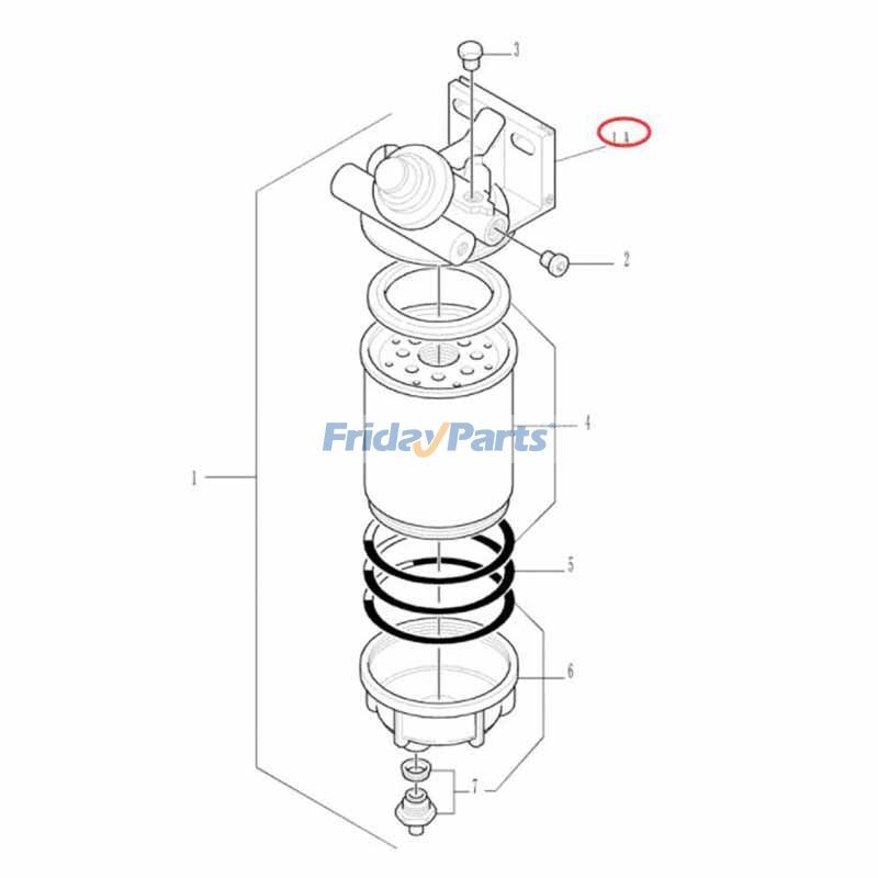 Compra Carcasa del filtro de combustible 87801807 para tractor New Holland Engine 675TA 8670 8670A 8770 8770A 8870 8870A 8970 8970A en Fridayparts