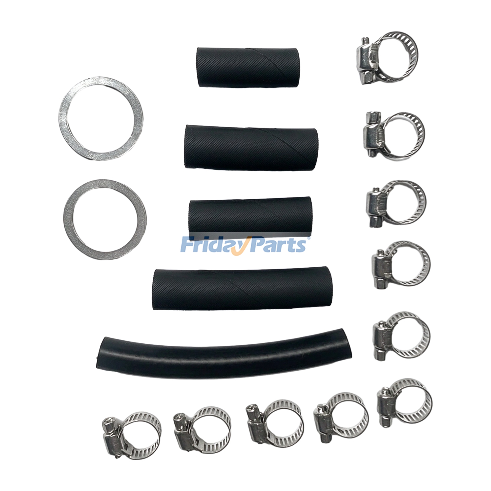 Fuel Filter Lift Pump Hose Line & Clamp Kit for Ford 7.3 Powerstroke F-250 F-350 F-450 E-350 1994-1997