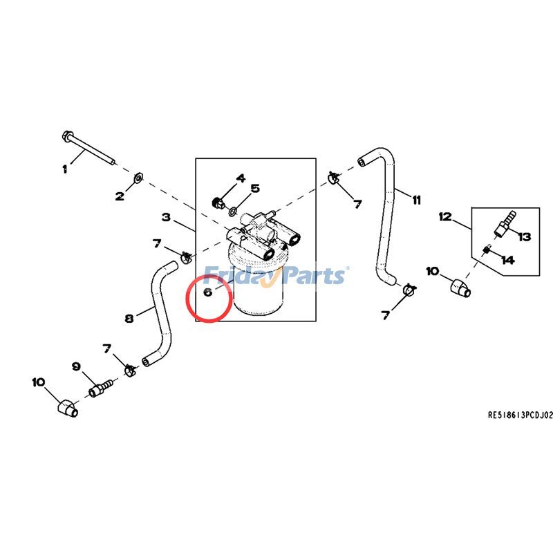 Kraftstofffilterfür Lader,TraktorFür JOHN DEERE