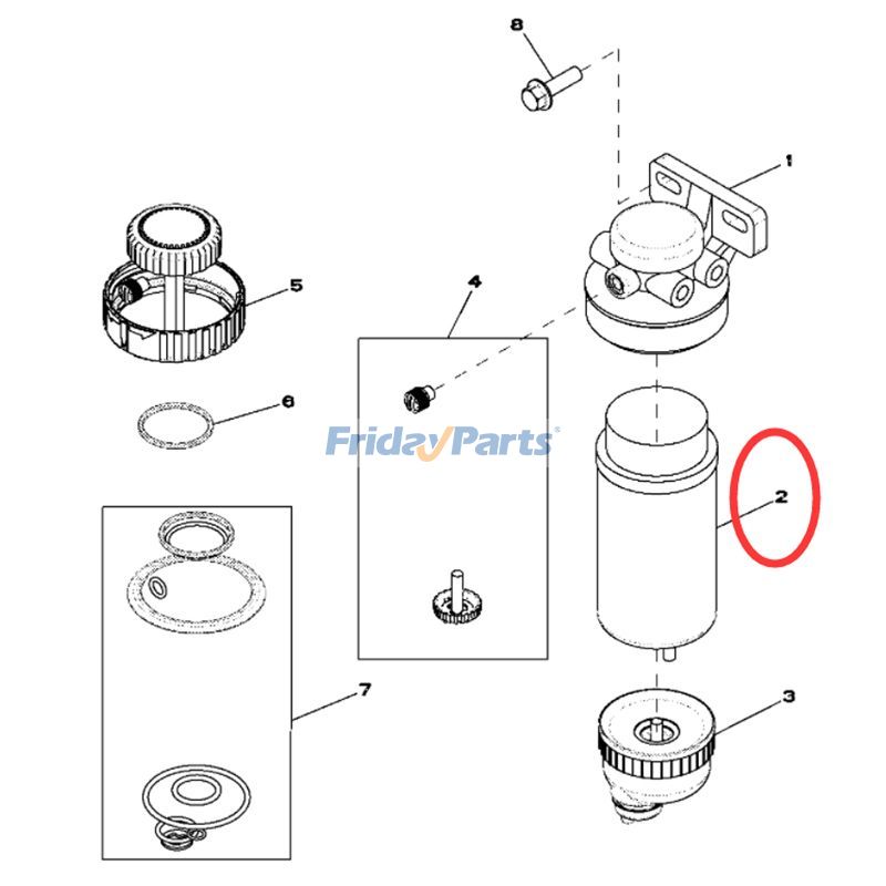  Fuel Filter For JOHN DEERE