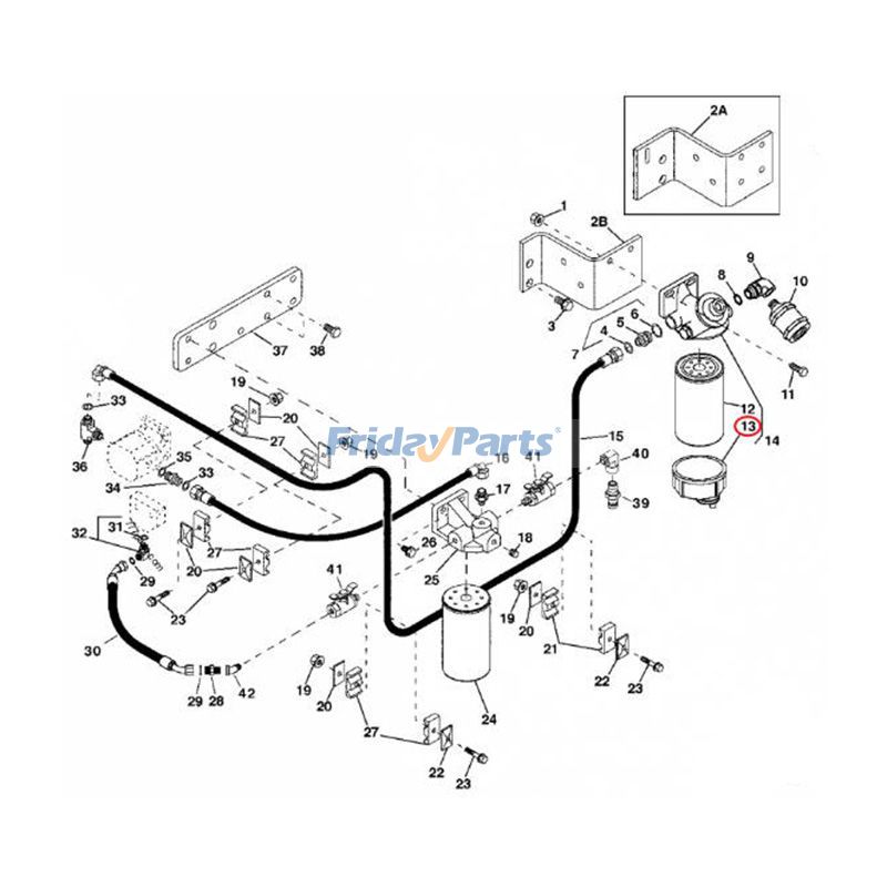 FridayParts Kraftstofffilter-Sedimentbehälter